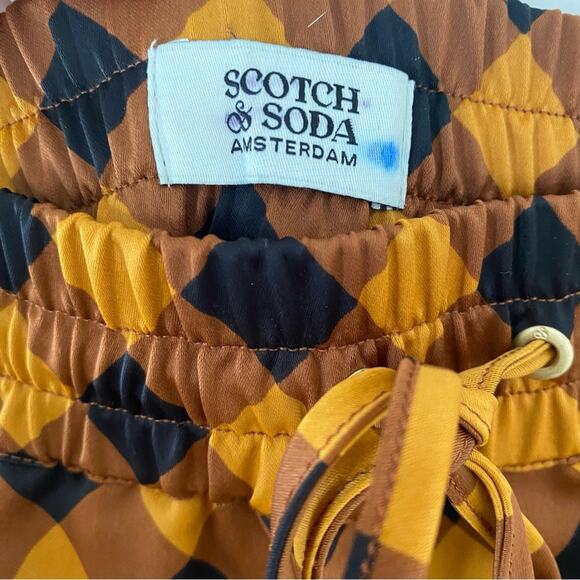 Scotch & Soda Mid Rise Plaid Satin Buffalo Plaid Trousers X-Small Fall Halloween - Picture 4 of 9